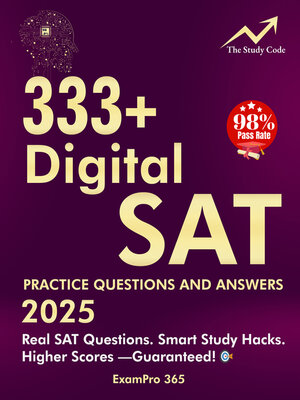 cover image of 333+ Digital SAT Practice Questions and Answers 2025